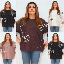 Светр жіночий 2383 mix р.52-58 "ITALIA" недорого оптом від прямого постачальника