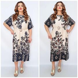 Сукня літня жіноча 2373 mix р.52-56 "ITALIA" недорого оптом від прямого постачальника