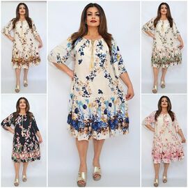 Сукня літня жіноча 2362 mix р.50-54 "ITALIA" недорого оптом від прямого постачальника