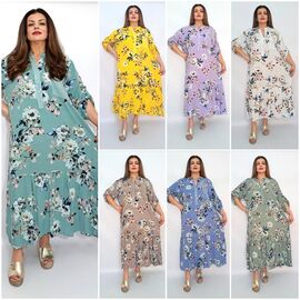 Сукня літня жіноча 2369 mix р.52-58 "ITALIA" недорого оптом від прямого постачальника