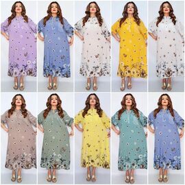 Сукня літня жіноча 2371 mix р.52-58 "ITALIA" недорого оптом від прямого постачальника