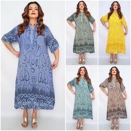 Сукня літня жіноча 2372 mix р.50-54 "ITALIA" недорого оптом від прямого постачальника