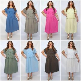 Фотография Костюм женский 2365 mix р.52-56 "ITALIA" недорого оптом от прямого поставщика