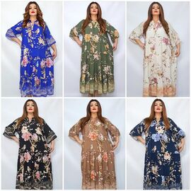 Сукня літня жіноча 2353 mix р.52-56 "ITALIA" недорого оптом від прямого постачальника