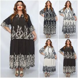 Сукня літня жіноча 2356 mix р.52-56 "ITALIA" недорого оптом від прямого постачальника