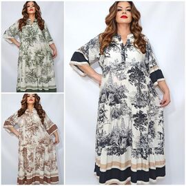 Сукня літня жіноча 2357 mix р.52-56 "ITALIA" недорого оптом від прямого постачальника