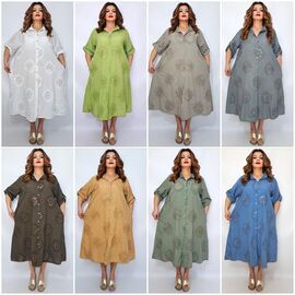 Сукня літня жіноча 2363 mix р.54-60 "ITALIA" недорого оптом від прямого постачальника