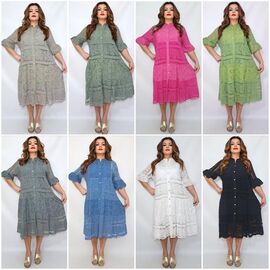 Сукня літня жіноча 2364 mix р.54-60 "ITALIA" недорого оптом від прямого постачальника