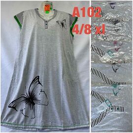 Нічня жіноча A102 mix р.4XL-8XL "SHELLY" недорого оптом від прямого постачальника