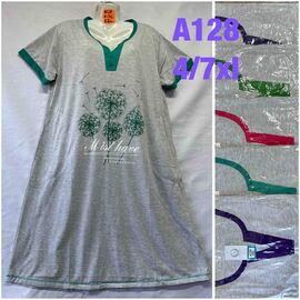 Нічня жіноча A128 mix р.4XL-7XL "SHELLY" недорого оптом від прямого постачальника