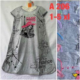 Нічня жіноча A206 mix р.XL-5XL "SHELLY" недорого оптом від прямого постачальника