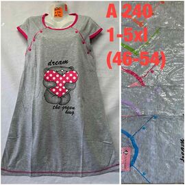 Нічня жіноча A240 mix р.46-54 "SHELLY" недорого оптом від прямого постачальника