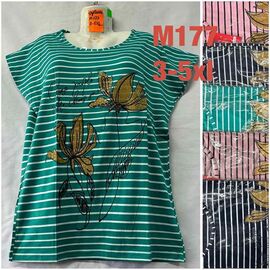 футболка жіноча M177 mix р.3XL-5XL "SHELLY" недорого оптом від прямого постачальника