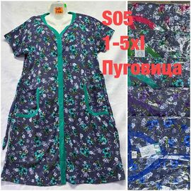 Халат жіночий S05 mix р.48-58 "SHELLY" недорого оптом від прямого постачальника