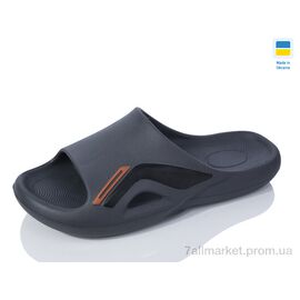 Фотография Шлепки мужские пляжные Лето L131 сірий (8 пар р.40-45) "Inblue" недорого оптом от прямого поставщика