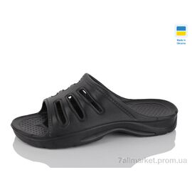 Фотография Шлепки мужские пляжные Лето Краб чорний (8 пар р.40-45) "Inblue" недорого оптом от прямого поставщика