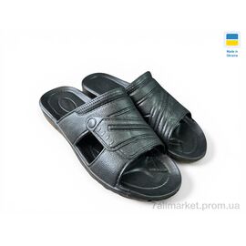 Фотография Шлепки мужские пляжные Лето B9 чорний (6 пар р.40-45) "Rai shoes" недорого оптом от прямого поставщика