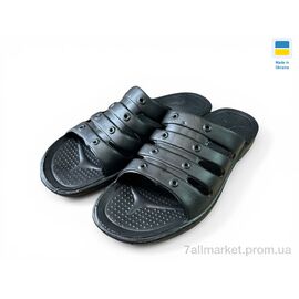 Фотография Шлепки мужские пляжные Лето Еко чорний (8 пар р.40-45) "Rai shoes" недорого оптом от прямого поставщика