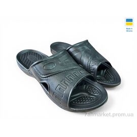 Фотография Шлепки мужские пляжные Лето B3 чорний (6 пар р.41-46) "Rai shoes" недорого оптом от прямого поставщика
