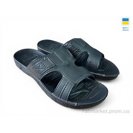 Фотография Шлепки мужские пляжные Лето Кожа чорний (8 пар р.41-46) "Rai shoes" недорого оптом от прямого поставщика