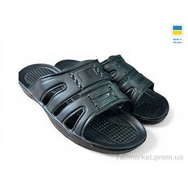 Фотография Шлепки мужские пляжные Лето B8 чорний (6 пар р.41-46) "Rai shoes" недорого оптом от прямого поставщика