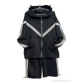 Фотография Спортивный костюм детский Весна/осень 007-1 black (5 шт. р.сетка 128-152) "Steysi" недорого оптом от прямого поставщика