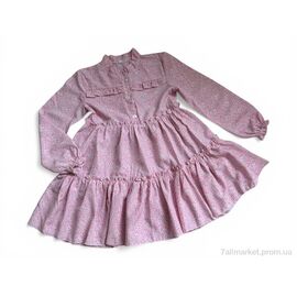 Фотография Платье детское Весна/осень 011-2 pink (5 шт. р.сетка 128-152) "Steysi" недорого оптом от прямого поставщика