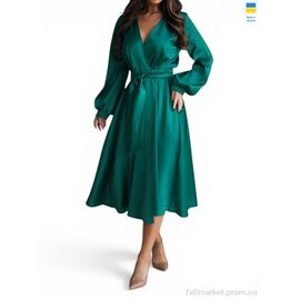 Фотография Платье женское Весна/осень 7563 смарагдовий (3 шт. р.сетка S-3XL) "Alisa Brand" недорого оптом от прямого поставщика