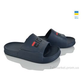 Фотография Шлепки мужские пляжные Лето C106 синій (6 пар р.41-45) "Vladimir" недорого оптом от прямого поставщика