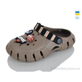 Фотография Кроксы детские летние Лето Гіпаніс Д012 бежевий (6 пар р.30-35) "Progress" недорого оптом от прямого поставщика