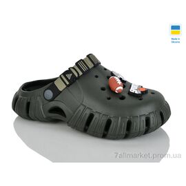 Фотография Кроксы детские летние Лето Гіпаніс П770 хакі (6 пар р.36-40) "Progress" недорого оптом от прямого поставщика