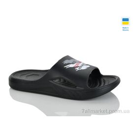 Фотография Шлепки детские летние Лето Олімп П408 чорний (8 пар р.38-41) "Progress" недорого оптом от прямого поставщика