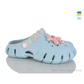 Фотография Кроксы женские летние Лето Гіпаніс Ж77 бірюзовий (6 пар р.36-40) "Progress" недорого оптом от прямого поставщика