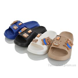 Фотография Шлепки детские летние Лето 356-21 mix (12 пар р.30-35) "SANLIN 2" недорого оптом от прямого поставщика