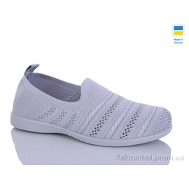 Сліпони жіночі тканинні Літо 6710 сірий (10 пар р.36-40) "DeMur" недорого оптом від прямого постачальника