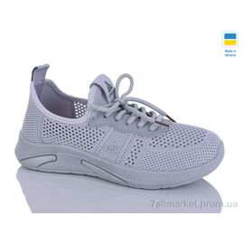 Кросівки жіночі модні Літо 6734 сірий (10 пар р.36-40) "DeMur" недорого оптом від прямого постачальника
