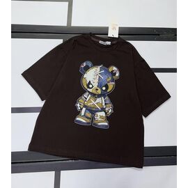 Фотография Футболка детская на девочку 520-24 brown р.128-158 "Kosmy" недорого оптом от прямого поставщика