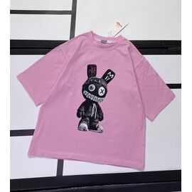 Фотография Футболка детская на девочку 520-28 pink р.128-158 "Kosmy" недорого оптом от прямого поставщика