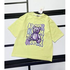 Фотография Футболка детская на девочку 520-29 yellow р.128-158 "Kosmy" недорого оптом от прямого поставщика