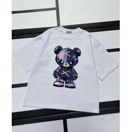 Фотография Футболка детская на девочку 520-30 white р.128-158 "Kosmy" недорого оптом от прямого поставщика