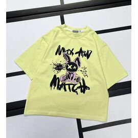 Фотография Футболка детская на девочку 520-34 yellow р.128-158 "Kosmy" недорого оптом от прямого поставщика