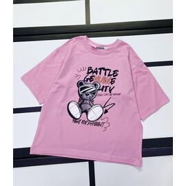 Фотография Футболка детская на девочку 520-35 pink р.128-158 "Kosmy" недорого оптом от прямого поставщика