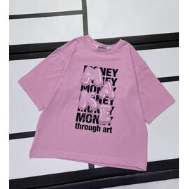 Фотография Футболка детская на девочку 520-36 pink р.128-158 "Kosmy" недорого оптом от прямого поставщика