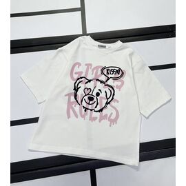 Фотография Футболка детская на девочку 520-38 white р.128-158 "Kosmy" недорого оптом от прямого поставщика