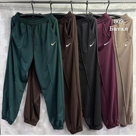 Фотография Штаны спортивные женские S2661 wine р.54-62 "Shon" недорого оптом от прямого поставщика