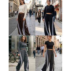 Фотография Штаны спортивные женские S2695 khaki р.S-L "Shon" недорого оптом от прямого поставщика