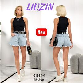 Фотография Шорты женские 01934-1 l.blue р.25-30 "Vidlyry" недорого оптом от прямого поставщика