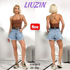 Фотография Шорты женские 01934-2 l.blue р.25-30 "Vidlyry" недорого оптом от прямого поставщика