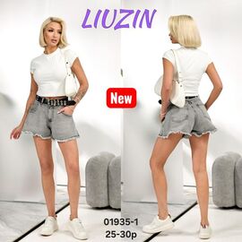 Фотография Шорты женские 01935-1 l.grey р.25-30 "Vidlyry" недорого оптом от прямого поставщика
