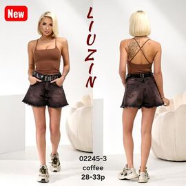 Фотография Шорты женские 02245-3 coffee р.28-33 "Vidlyry" недорого оптом от прямого поставщика